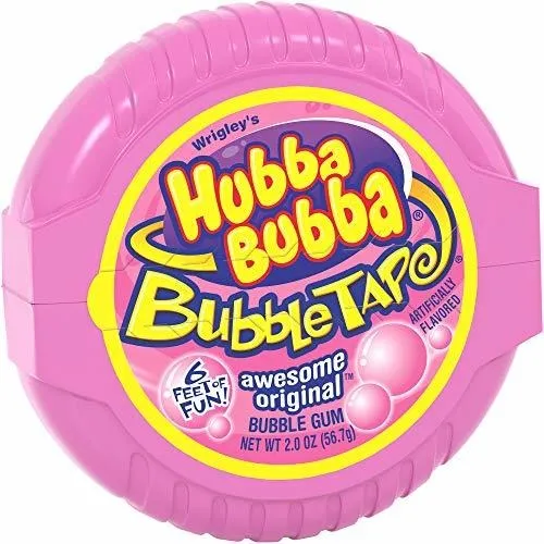 Chicle - Hubba Bubba Original Bubble Gum Tape, 2 Onzas
