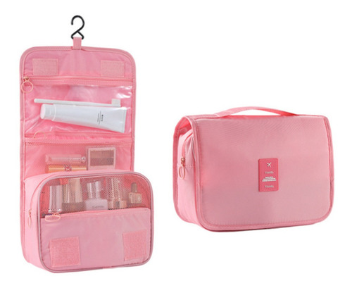 Practico Estuche Cosmetiquera Organizador Viaje Unisex Liso 