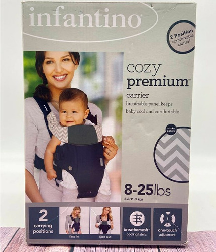 Canguro Infantino, Cozy Premium 2 En 1, 3.6 - 11.3 Kg