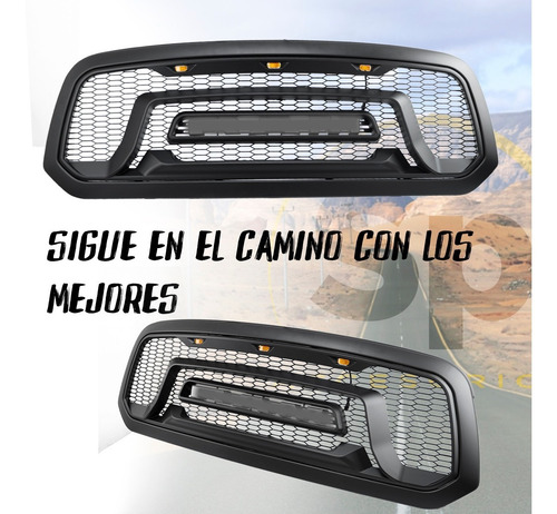 Imagen 7 de 7 de Parrilla Letra Led Dodge Ram 1500 2013-2018 Tipo Rebel