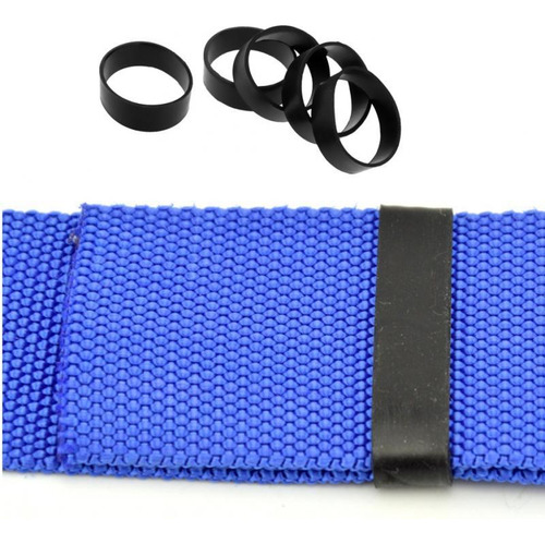 3 X 5 Piezas Anillos Fijos De Caucho Correa De Seguridad