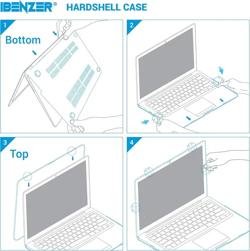 Ibenzer Funda Rígida Para Macbook Pro 13 2012-2015 A1502 A14