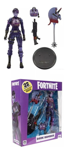 Figura Acción Fortnite Dark Bomber Video Mcfarlane 18cm Alto