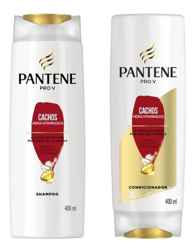 Kit Shampoo + Condicionador Pantene 400ml Cachos