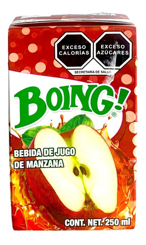 Boing Jugo Sabor Pulpa De Manzana Fortificada 250 Ml