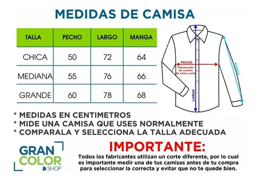 Talla chica camisa hombre hotsell