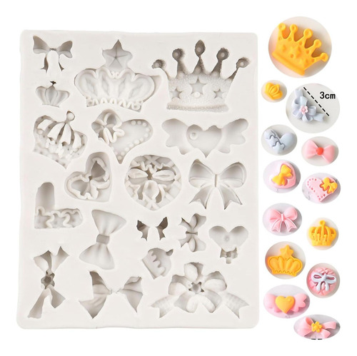 Molde De Silicona De La Corona Qdmolds Molde De Fondant Para