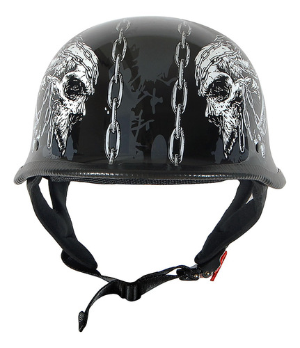 Casco De Motocicleta Abierto Medio Cara Estilo Alemán Dot