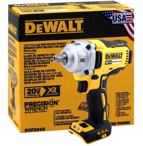 Imagem 10 de 10 de Chave De Impacto Dewalt 1/2 A Bateria 20v 5ah Dcf894 Bivolt