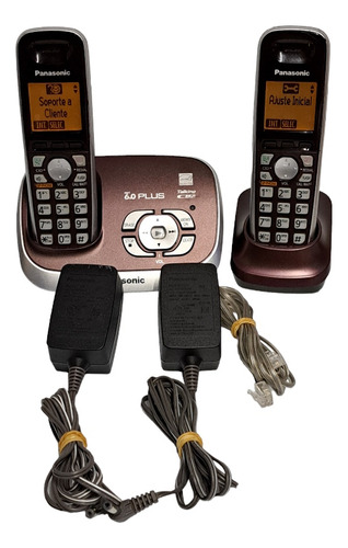 Teléfono Lnalámbrico Panasonic 2 Auriculares Contestadora 