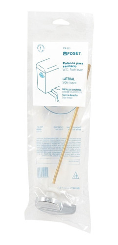 Palanca Lateral Cromada Para Wc