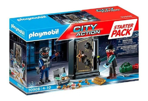 Playmobil Starter Pack City Action Roubo A Banco Sunny 70908