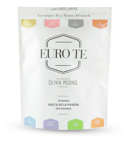 Te Negro Fruta De La Pasion Euro Te  Bolsa 250 Gramos