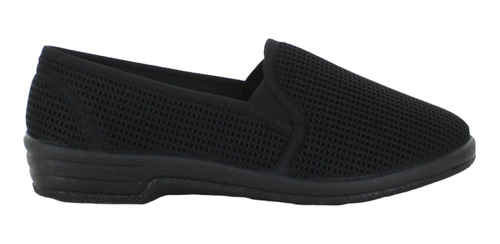 Tzirate Mocasin Slip On Negro Textil Mujer 78368