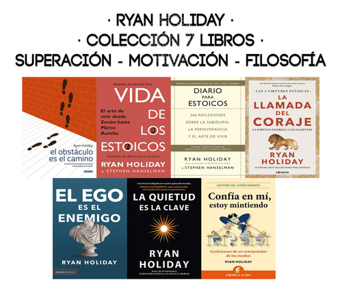 Ryan Holiday - Colección 7 Libros - Superación - Motivación