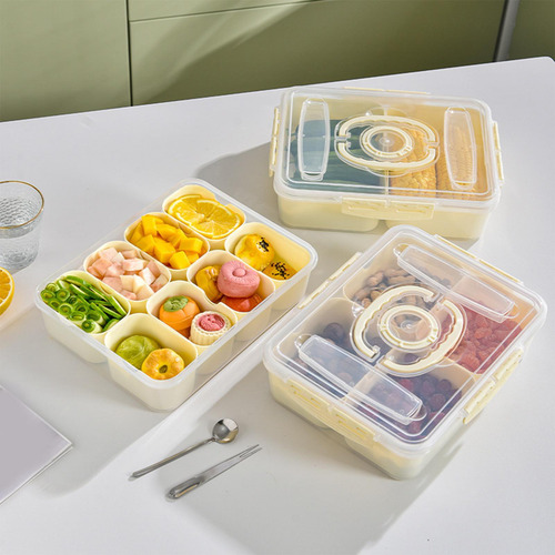 Bandeja De Servir Dividida Con Diseño Elegante