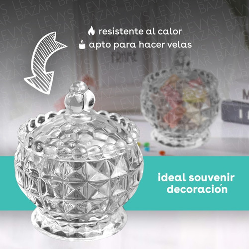 Imagen 2 de 7 de 6 Carameleras Frascos Bomboneras Vidrio Souvenir Candy Bar