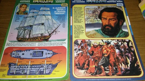 Lote 6 Laminas Anteojito,excelentes! Cartón 26x42 Leer! (Usado)