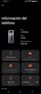 Asus Rog Phone 6d Dual Sim 256 Gb Gris Espacial 16 Gb Ram