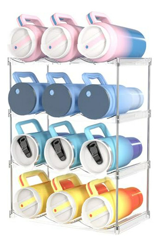 Organizador Apilable De Botellas Yieach Para Gabinete - 4 Pc