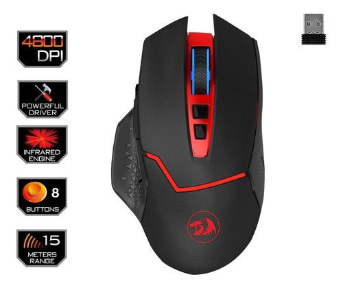 Mouse Gamer Inalámbrico Redragon Mirage M690