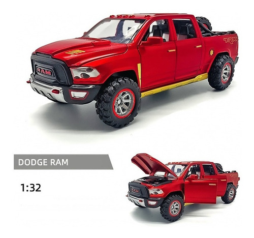 Se Abre La Camioneta Dodge Ram Trx De Hierro En Miniatura Po