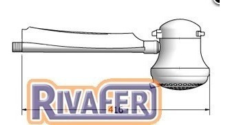 Imagen 5 de 5 de Brazo Para Ducha Electrica Lorenzetti Soporte
