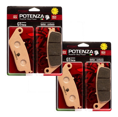 Pastilhas Freio Potenza Ptz226gt Burgman 650 Z750 Versys 650