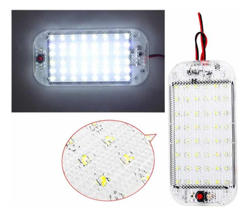 Luz Led De Techo Foco Para Auto O Camión 12/24 V