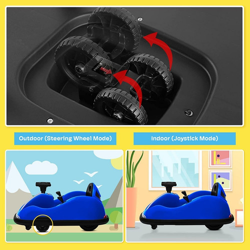 Carrito Chocon Para Niños Electrico 12v Color Azulm Kidzone