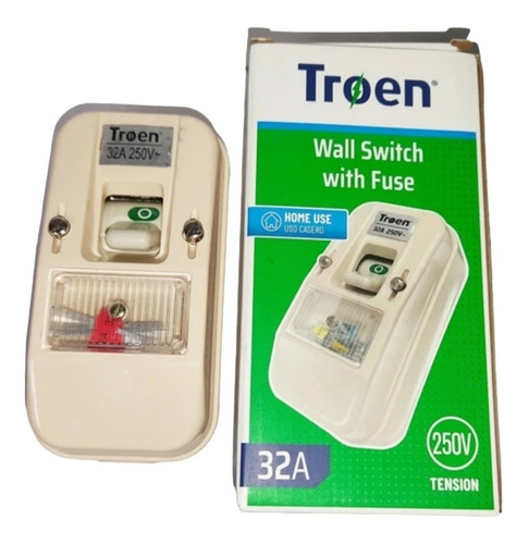 Interruptor De Pared Con Fusible Troen