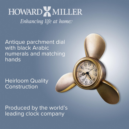 Reloj De Mesa De Alarma De La Hélice Howard Miller - Acabado