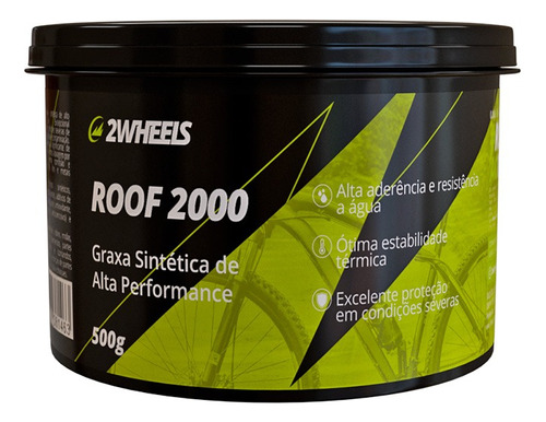 Roof 2000 - Graxa Sintética Premium Para Bicicleta 500g