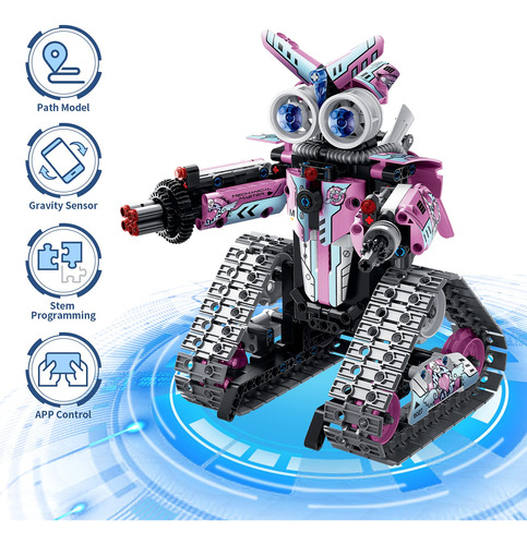 Kit De Construcción De Robot Control Remoto Para Niñas De 8