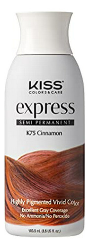 Kiss Express Color # K75 Semi-permanente Canela 3.5 Onzas (1