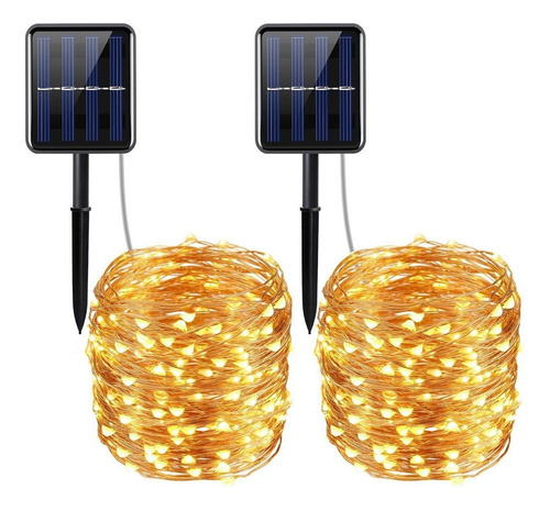 2pc Luces Decorativas Serie De Alambre De Cobre 20 M 200 Led