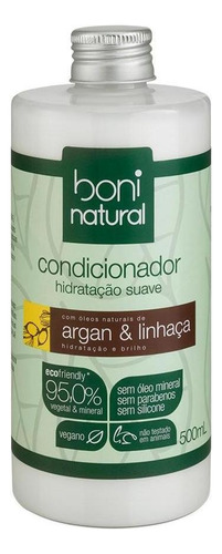 Condicionador Vegano Hidratação Argan Boni Natural - 500ml