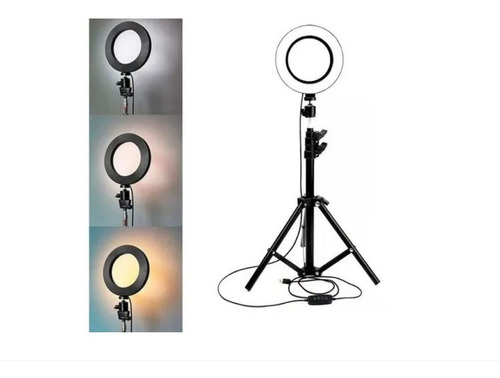 Imagen 4 de 7 de Anillo Aro Luz Led Fotografía 26 Cm + Trípode Ajustable