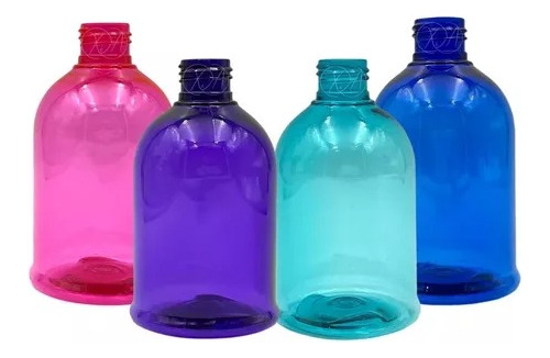 Envases De Plastico 250 Ml Pet Colores Sin Tapa R-24 X 50 Pz