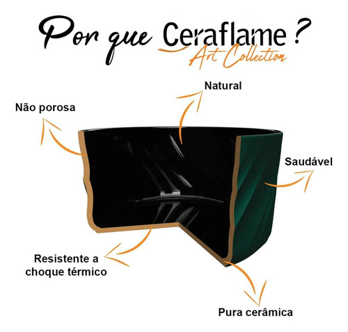 Assadeira Clear 25x22cm 2000ml Preto Ceraflame