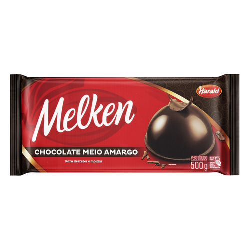Imagem 1 de 2 de Chocolate Meio Amargo Harald Melken Pacote 500g