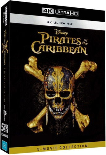 Colección Piratas Del Caribe Bluray 4k Uhd 25gb