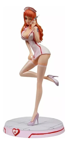 Figura Nami Uniforme Enfermera Gata Ladrona One Piece 30cm