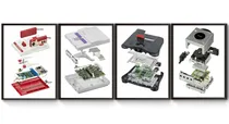 Comprar Kit 4 Quadros A3 Fotos Consoles Retrô Nintendo