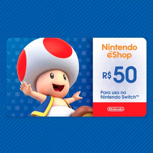 R$100 Nintendo eShop - Cartão Presente