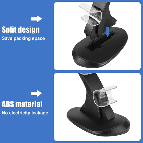 Soporte De Carga Dual Para Playstation 5 Con Cable Tipo C