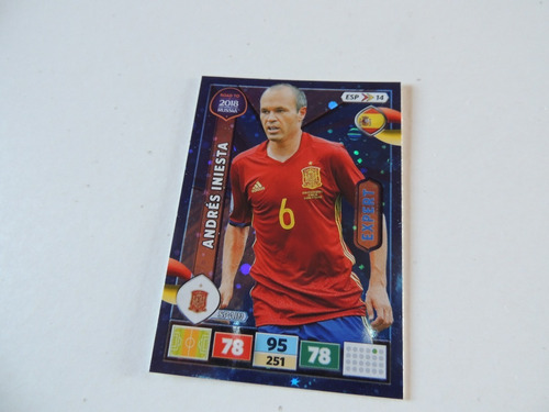 Andres Iniesta Expert Adrenalyn Road To Russia 2018