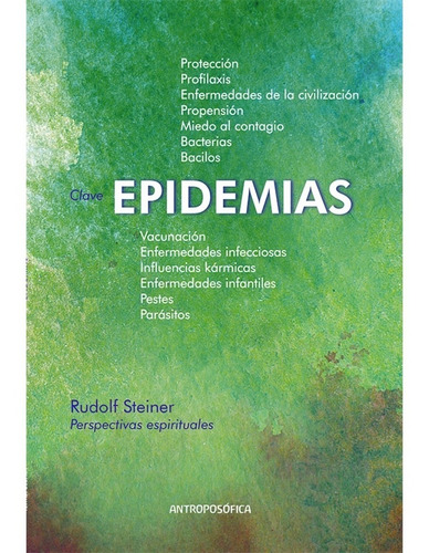 Libro Epidemias, Perspectivas Espirituales - Rudolf Steiner