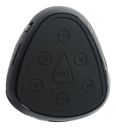 Imagen 5 de 10 de Corneta Portatil Inalambrica Aux Tf Luces Estereo Led Axxis