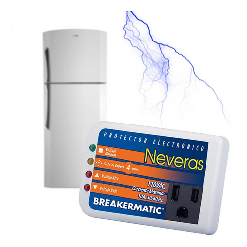 Protector De Voltaje Breakermatic Para Neveras A 110vac